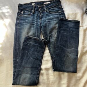 AG jeans dark wash “tomboy” boyfriend jeans